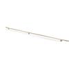 GTV Maniglia per Mobili LINEA - Maniglione a Barra in Alluminio 1200 mm, Maniglia Cucina Armadio Oro Chiaro Spazzolato, Interasse 2x512 mm, Zigrinato, Moderno
