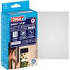 tesa INSECT STOP H&L Fly Screen Premium for Windows - zanzariera con nastro forte, rimovibile senza residui, taglio su misura - 130 x 150 cm - antracite (trasparente)