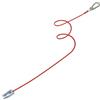 trailer parts4u Knott - Corda da strappare per rimorchio, 1000 mm, comfort con spire (senza cedimento), molla con testa a forcella e moschettone