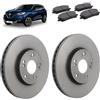 OP Kit dischi 296mm e pastiglie freno anteriori compatibile con Renault Kadjar 2015+