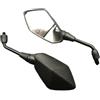 Qsnfda Moto Specchietti Manubrio Per Kawasaki Per NINJA Z750 Z800 Per Z900 Z1000 650R Per ER6N ER6F ER5 Specchietto retrovisore 10mm Specchietto laterale per moto Specchietti Moto(10mm Carbon)