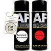 Alex Flittner Designs Auto Vernice Spray Set per Fiat 222B Bianco Lux MetallicBase Trasparente 2x400ml con vernice spray trasparente
