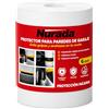NURADA Protezione Parete Garage e Colonna Parcheggio - 1 Rotolo di Schiuma Autoadesiva 2m x 20cm x 6.5mm, Imbottitura Antiurto per Portiere Auto, Facile Installazione - Bianco