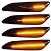 Car Passion Indicatore di direzione Freccia Specchietto laterale LED Compatibile con Alfa Romeo 147 156 Lancia Delta Ypsilon Fiat Tipo Luce Dinamico Progressivo Fumè Nero Side Marker Dynamic