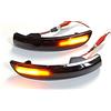 Car Passion Indicatore di direzione Freccia Specchietto laterale LED Compatibile con Ford Kuga 2013-2018 Ecosport 2013-2018 Luce Dinamico Progressivo Fumè Nero Side Marker Dynamic (Ford Kuga Ecosport)