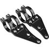 Qiilu Moto Componenti Supporti fari, 2pcs Una Coppia di Forcella Diametro 35mm-43mm Staffa di Montaggio del Faro