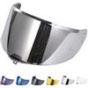 EvoParts Visiera per casco LS2 FF811 VECTOR 2 CITATION 2 (Argento)