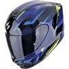 Genérico Scorpion, Exo-391, Caschi Moto Completi, axxos Zul Giallo, S, Ammiratore Unisex
