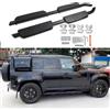 FTAPACCE FANTE Pedane Laterali Pedane Nerf Bar Adatto per Land Rover Defender 110 L851 4 Porte 2 PZ Tutto Nero