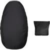 Globly Coprisella Universale Impermeabile Nero con Elastico | Telo Coprisella Adattabile Moto e Scooter con Borsa