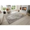 Hanse Home Orken Tappeto orientale a pelo corto, vintage, morbido tappeto orientale, adatto per camera da letto, sala da pranzo, soggiorno, corridoio, cucina, grigio crema, 160 x 235 cm