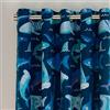 Catherine Lansfield Kids Jawsome Shark - Tenda con occhielli, completamente reversibile, 168 x 183 cm, 2 pannelli, colore: Blu navy