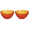 Excelsa Rainbow Insalatiera, Arancione, (Confezione da 2)