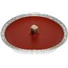 Cereria Di Giorgio - 10 Fiaccole in Alluminio - Diametro 14 cm - Colore Rosso - Durata 3.5 Ore - Ideale per Eventi all'Aperto, Giardini e Terrazze