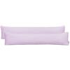 DecoKing 2 federe 20 x 120 cm jersey cotone chiusura lampo viola ambra