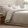 Catherine Lansfield Set copripiumino singolo con federa in pizzo reticolato classico naturale