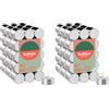 Bolsius neutri - Cera - Singolo lumino: h 2.4cm Ø3.8cm - 48 unità - 8 Ore (Confezione da 2)