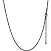 FaithHeart Collana Uomo Donna, Catenina Serpente Tonda,Larga 2mm Lunga 35cm, 316L Acciaio Inossidabile, Impermeabile di Alta Qualità, Gioielli da Regalo