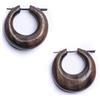 81stgeneration Orecchini a Cerchio in Legno Marrone Massiccio per Donna | Orecchini Boho Fatti a Mano | Cerchi Tribali in Legno | Orecchini Hippie Goth | Gioielli da Spiaggia Naturali
