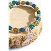 Naïris bijoux Bracciale per allattamento in perle di vetro blu turchese, verde smeraldo e marrone - modello Arjuna