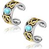 CHIC & ARTSY Orecchini a Polsino in Argento Sterling 925 con Nodo Celtico, Orecchini a Polsino con Nodo Celtico Gotico, Regolabili, Senza Piercing, Polsini Larghi per Lobi Delle Orecchie