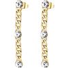 Brosway Orecchini Donna, Orecchini Pendenti in Acciaio e Cristalli | Collezione SYMPHONIA - BYM90