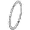 BLUESPIRIT Anello da donna, Collezione INCONTRI, in argento 925 rodiato, zirconi - P.25D703000216