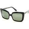 See Nuovo See 5571 Polar C01 Nero / Lente Verde Occhiali da Sole 58-17-140mm Italia