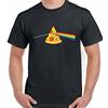 Pizza T-Shirt Dark Side Di Il Divertente da Uomo Pink Floyd Parodia Dave Gilmour