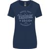 Gildan T-Shirt Navy Blue Vintage Anni 80 Per Il Compleanno 1946 Taglio Ampio Da Donna