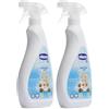 Artsana Chicco Sensitive Smacchiatore senza Profumo con Ossigeno Attivo, Rimuove Macchie, anche per Tessuti Colorati, 0+ Mesi, 500 ml (Confezione da 2)