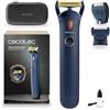 Cecotec Regolabarba e Rasoio PrecisionCare OneShave Pro. Lame in Acciaio Inox, Testina Magnetica Flessibile, Luce LED, Pettine Regolabile, Testina a Lamina, Custodia, IPX7, Rifinitura Precisa