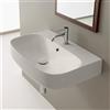Scarabeo Moon lavabo sospeso, 550841BK, Moon bianco opaco [Lavabi > Lavabi Sospesi]