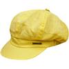 Melegari Berretto con Visiera 100% Lino | Versilia | Baloon cap | Made in Italy | Primavera Estate (55-58, Giallo)
