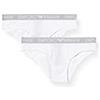 Emporio Armani Underwear Bi-Pack Brief Iconic Logoband, Biancheria Intima Donna, Bianco, S