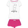 E plus M Snoopy, maglietta e pantaloni da ragazza, a maniche corte, rosa, grigio, taglia 134-164, abbigliamento estivo per il tempo libero, Colore: rosa., 164