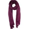 KASHFAB Sciarpa realizzata in Kashmir (confezione regalo) Inteligente Merino Lana Seta Cashmere estremamente morbida Pashmina Vino Borgogna