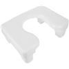MAGICLULU Sgabello da Toilette Comodo in Pp Piattaforma Stabile e Semplice per Bagno Familiare Design Elegante Bianco per Uso Quotidiano in Bagno
