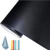 Lifetree Pellicola autoadesiva per lavagna, colore nero: lavabile, multifunzione, con 5 gessetti opachi come lavagna per parete o fai da te, ufficio, 90 x 200 cm