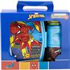 Stor SET BACK TO SCHOOL COMPOSTO DA BOTTIGLIA DI PLASTICA DA 380 ML E CESTINO PER IL PRANZO CON POSATE. SENZA BPA | SPIDERMAN