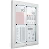 Danieli | Bacheca Certificata per Esterno IP56, Vetro di Sicurezza, Ermetica e Antincendio | Bacheca in Alluminio, Magnetica da Esterno 50x70 con 2 Chiavi | Per Muri e Ringhiere (4xA4)
