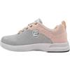 Elite Women's Comfort Bowling Shoes - Universal Slide Soles, Ultra Light-Weight Mesh Athletic Style for Bowlers (Grey/Peach, US Footwear Size System, Adult, Women, Numeric, Medium, 6)