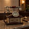 Telefono Fisso Vintage Dorato Telefono Antico Funzionante Floreale