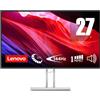 Lenovo L27-45 Monitor IPS 27" Full HD, 144Hz, 1ms, Altoparlanti integrati, HDMI