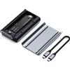 SATECHI Custodia SSD M.2 NVMe Pro USB4 40Gbps, fino a 16TB in Alluminio con Diss