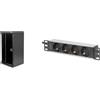 DIGITUS Set: Armadio di rete 10" 12U + PDU a 4 porte // rack 10" - montaggio a p