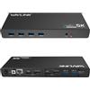 WAVLINK USB 3.0/USB C Ultra 5K Universal Docking Station supporta due uscite vid