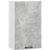 AKORD | Pensile da Cucina a Parete - Oliwia 50 cm H720 | 1 Anta Armadio da Cucina | Componibile Mobili da Cucine Armadi | Pannello laminato | 50 x 30 x 72 cm | Bianco & Cemento