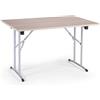 Trentiner Tavolo con gambe pieghevoli 75x125x80 cm color rovere salvaspazio