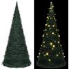 YUOTYRKTEJRSG albero di natale con luci led incorporate,albero di natale con luci,Albero di Natale Artificiale Pop-up Stringa a LED Verde 210 cmIdeale per patii, salotti, dove è necessario